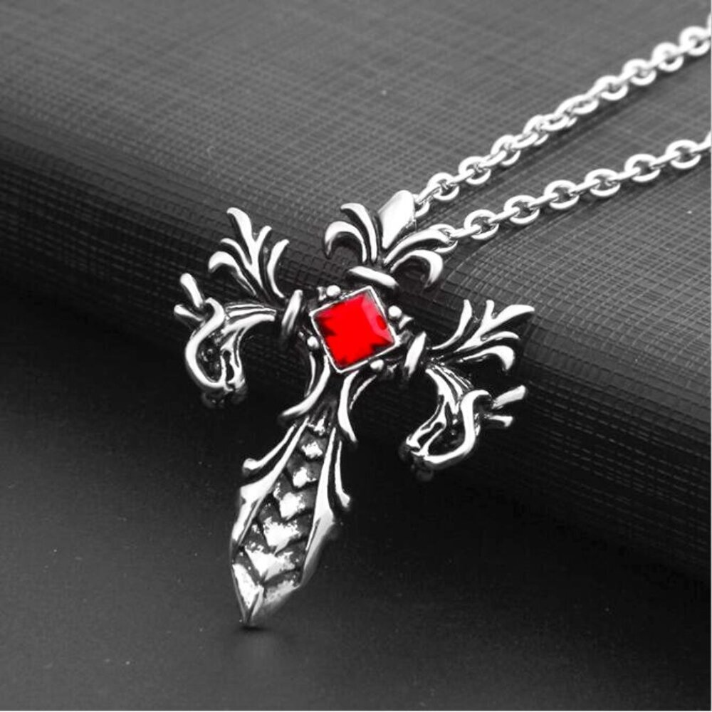 Trendy Wild Clavicle Cross Necklace for Men, BL55590015